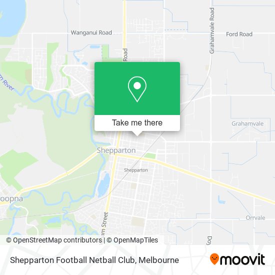 Mapa Shepparton Football Netball Club