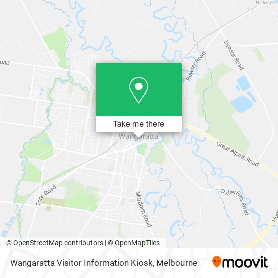 Wangaratta Visitor Information Kiosk map