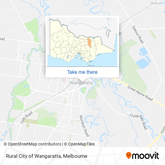 Rural City of Wangaratta map