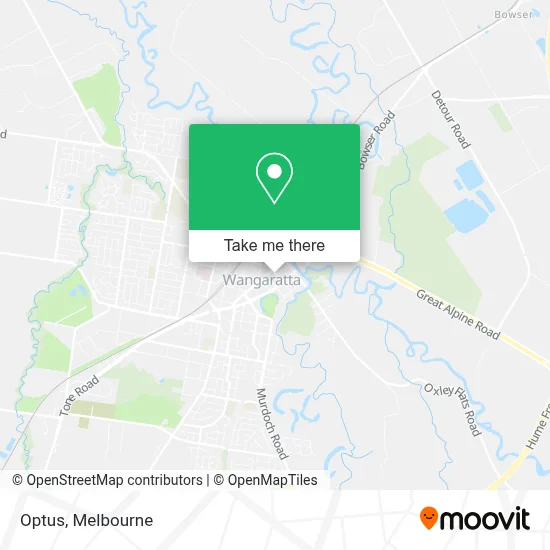 Mapa Optus