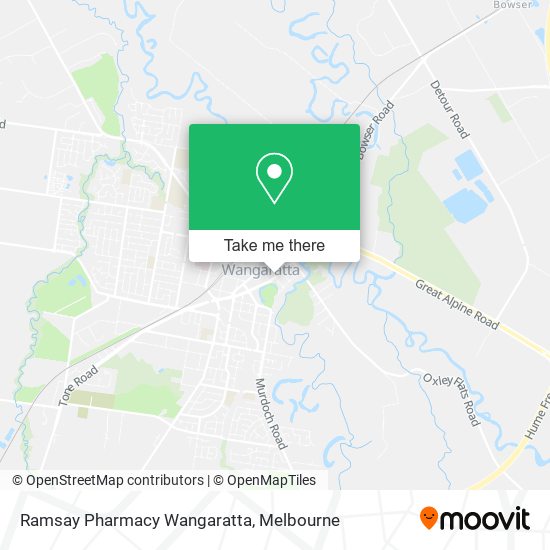 Mapa Ramsay Pharmacy Wangaratta