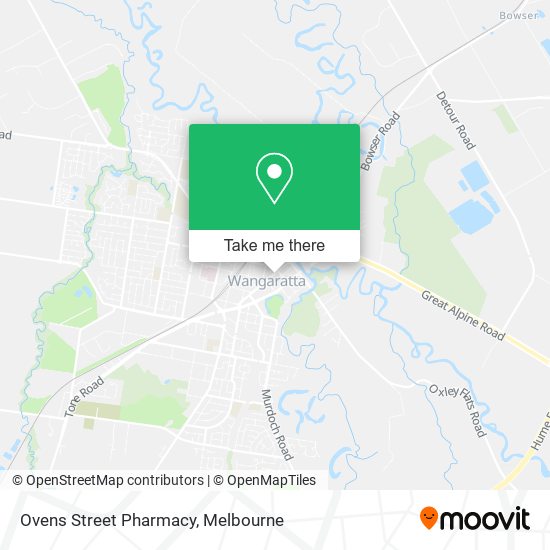 Ovens Street Pharmacy map