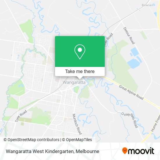 Wangaratta West Kindergarten map