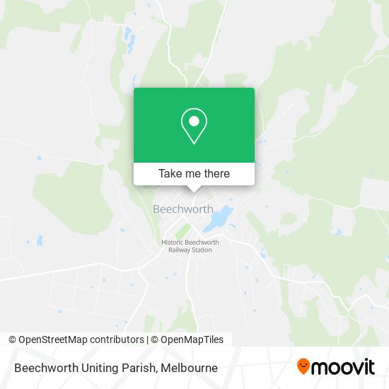 Beechworth Uniting Parish map