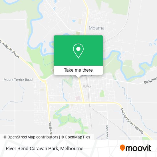 River Bend Caravan Park map