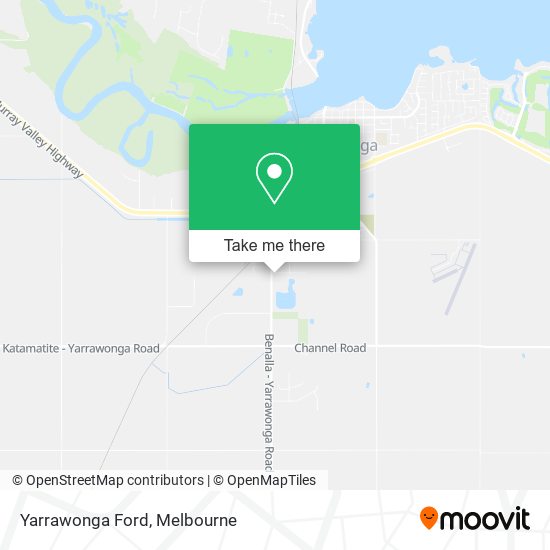 Mapa Yarrawonga Ford