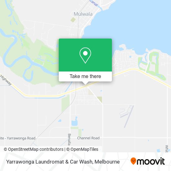 Mapa Yarrawonga Laundromat & Car Wash