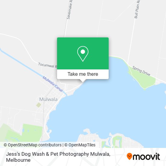 Jess's Dog Wash & Pet Photography Mulwala map