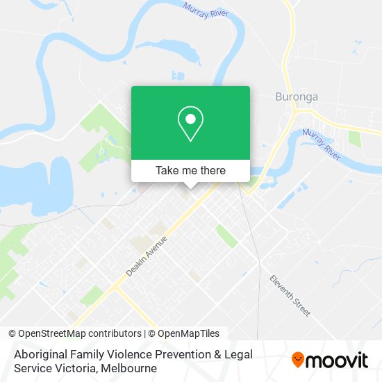Aboriginal Family Violence Prevention & Legal Service Victoria map