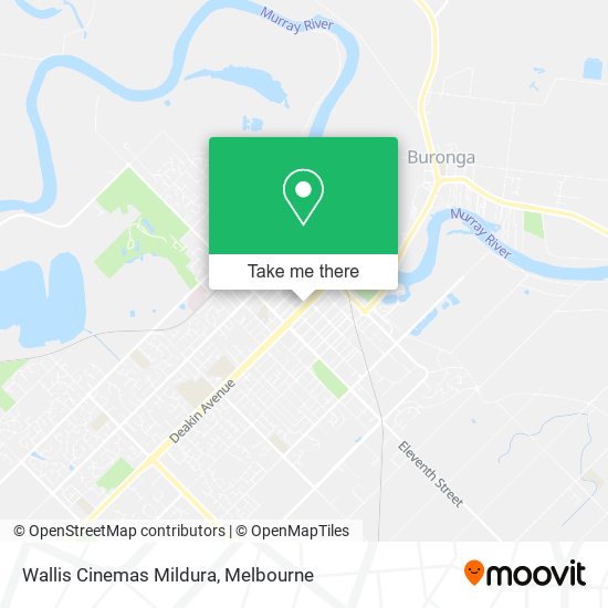 Wallis Cinemas Mildura map