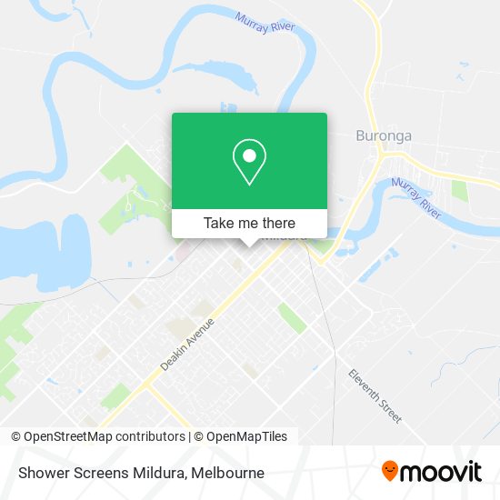 Shower Screens Mildura map