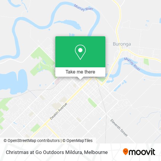 Christmas at Go Outdoors Mildura map