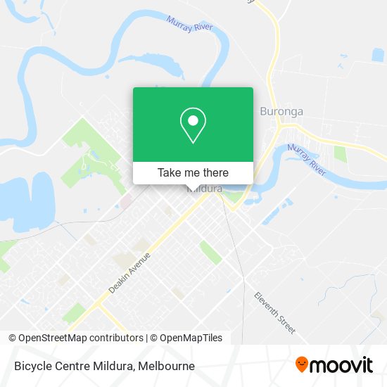 Mapa Bicycle Centre Mildura