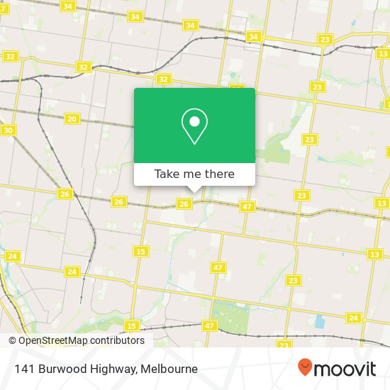 141 Burwood Highway map