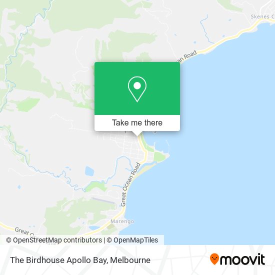 The Birdhouse Apollo Bay map