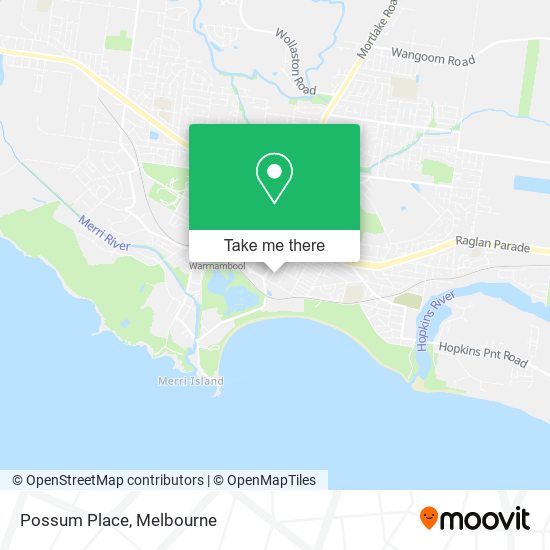 Mapa Possum Place