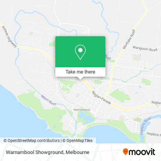 Warnambool Showground map
