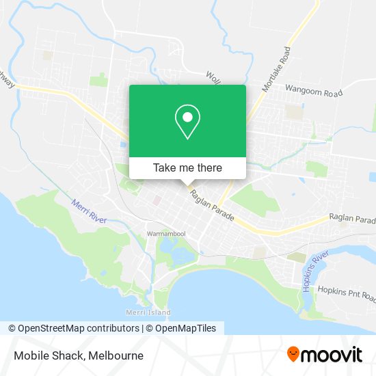 Mobile Shack map
