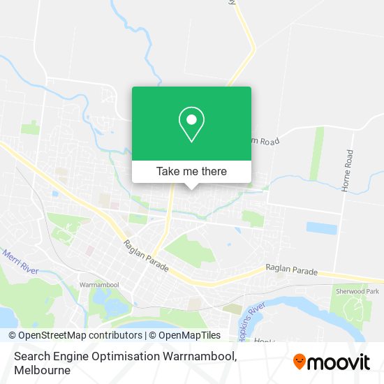 Search Engine Optimisation Warrnambool map