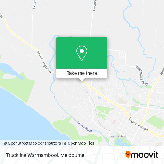 Truckline Warrnambool map