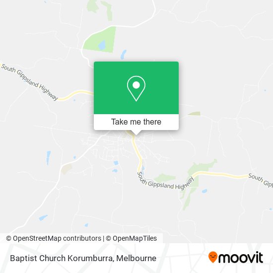 Baptist Church Korumburra map