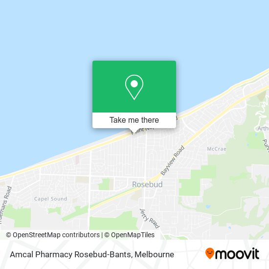 Amcal Pharmacy Rosebud-Bants map