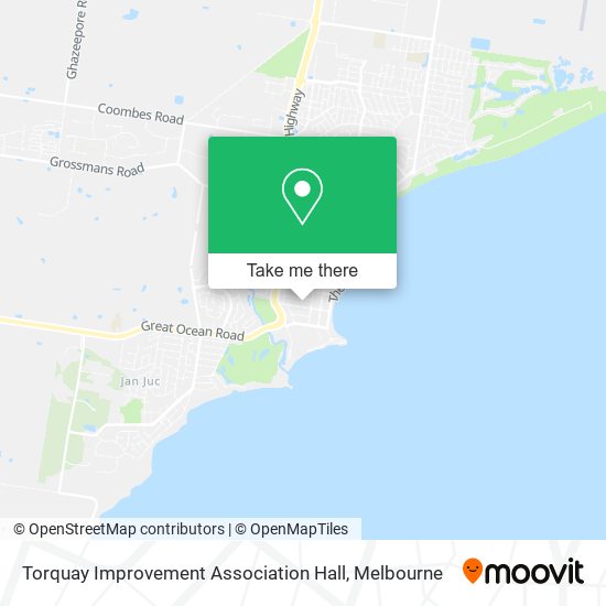 Torquay Improvement Association Hall map