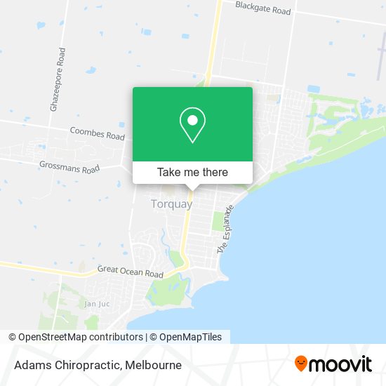 Adams Chiropractic map