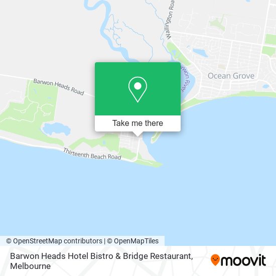 Barwon Heads Hotel Bistro & Bridge Restaurant map