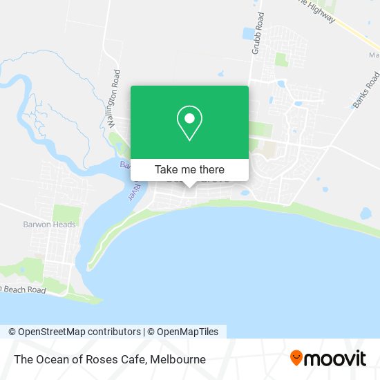 The Ocean of Roses Cafe map