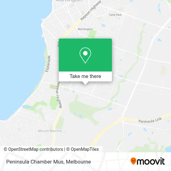 Mapa Peninsula Chamber Mus