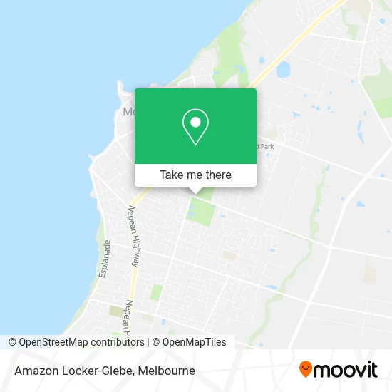 Mapa Amazon Locker-Glebe