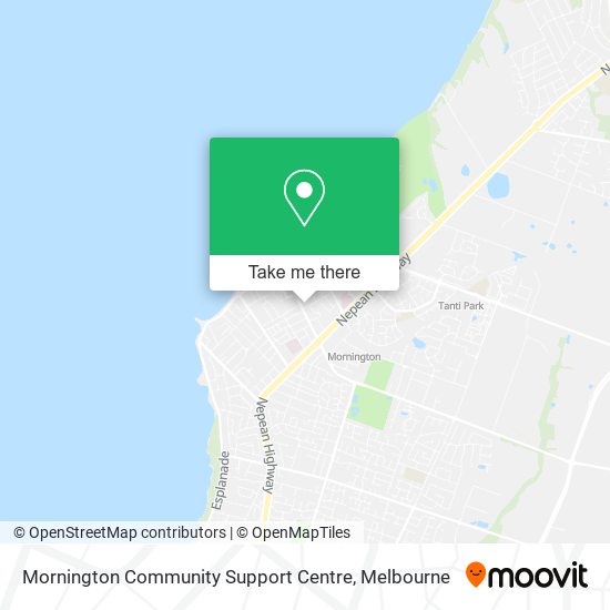 Mornington Community Support Centre map