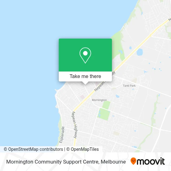 Mapa Mornington Community Support Centre