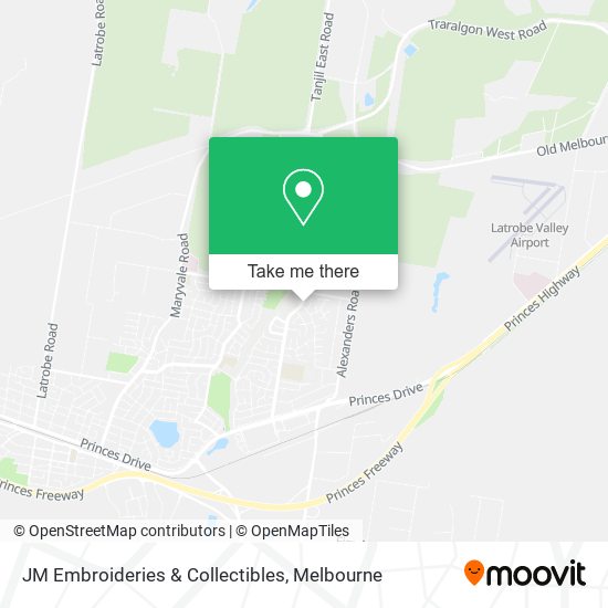 JM Embroideries & Collectibles map