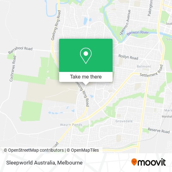 Sleepworld Australia map