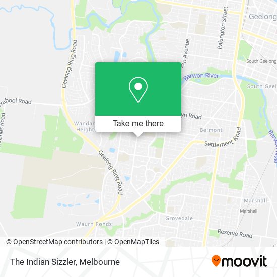 The Indian Sizzler map