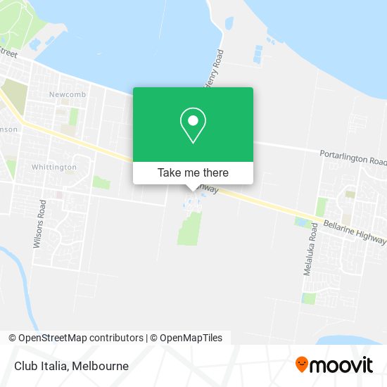 Club Italia map
