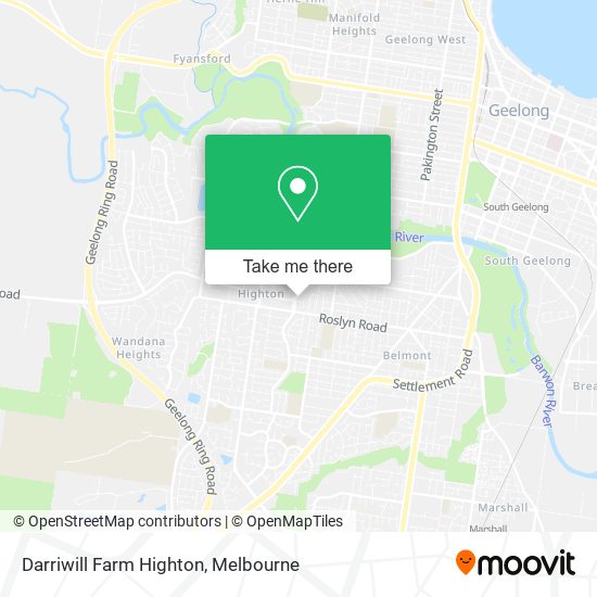 Darriwill Farm Highton map