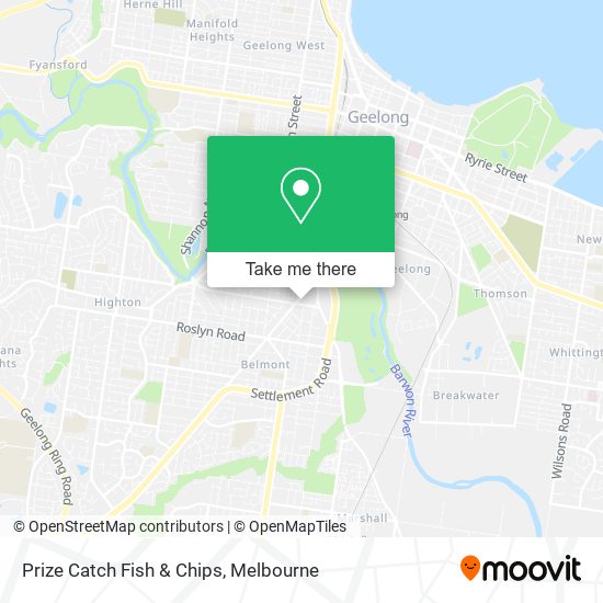 Prize Catch Fish & Chips map