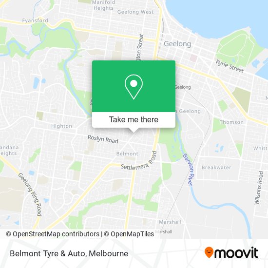 Belmont Tyre & Auto map