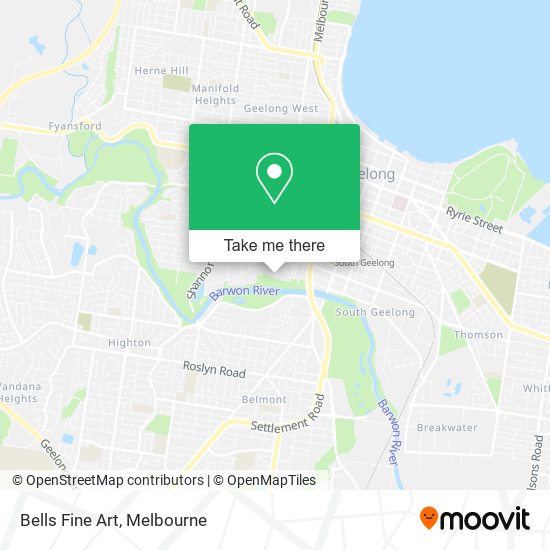 Bells Fine Art map