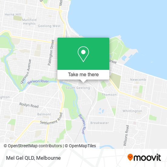 Mel Gel QLD map