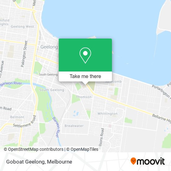 Goboat Geelong map