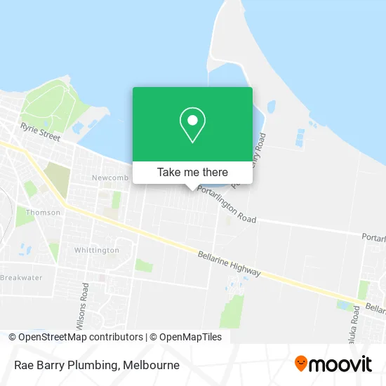 Mapa Rae Barry Plumbing