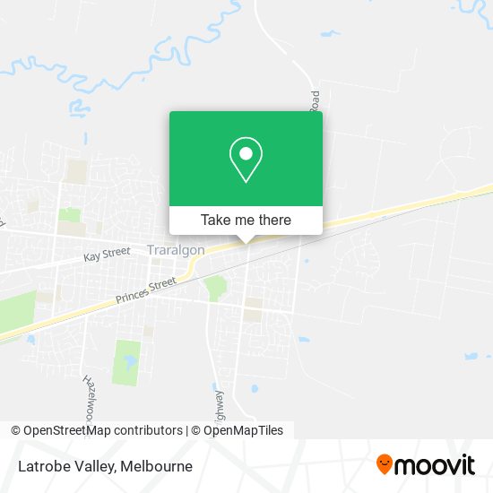 Mapa Latrobe Valley