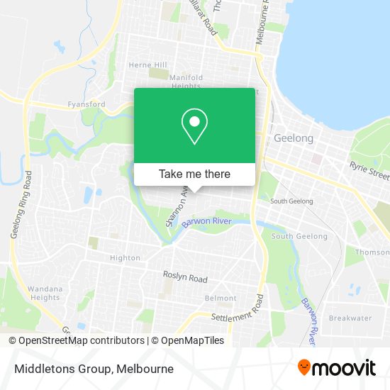 Middletons Group map