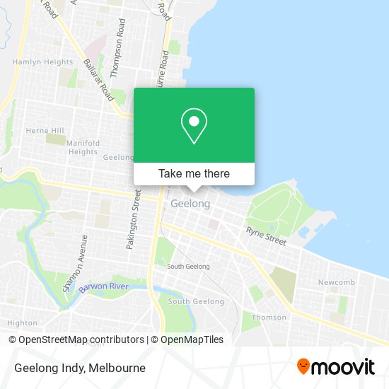 Geelong Indy map