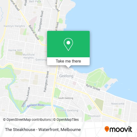 The Steakhouse - Waterfront map