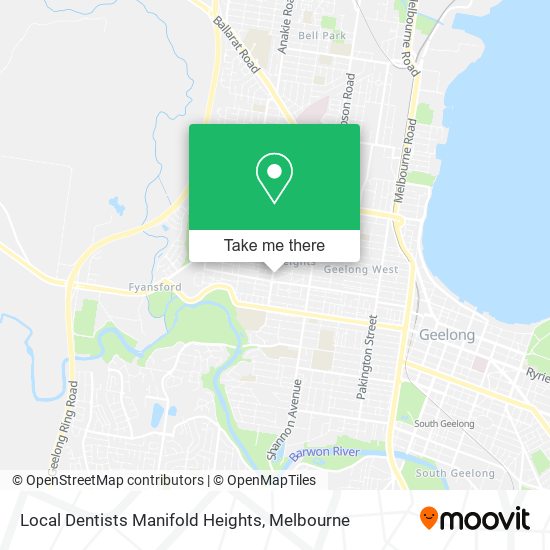 Local Dentists Manifold Heights map